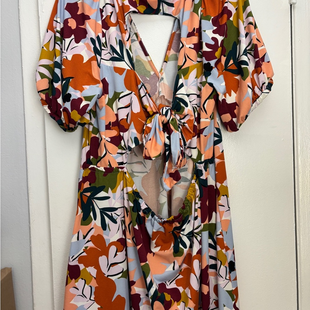 Eloquii Multicolor Floral Dress